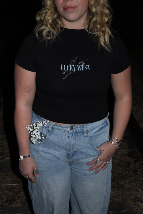Lucky West Crop Tee
