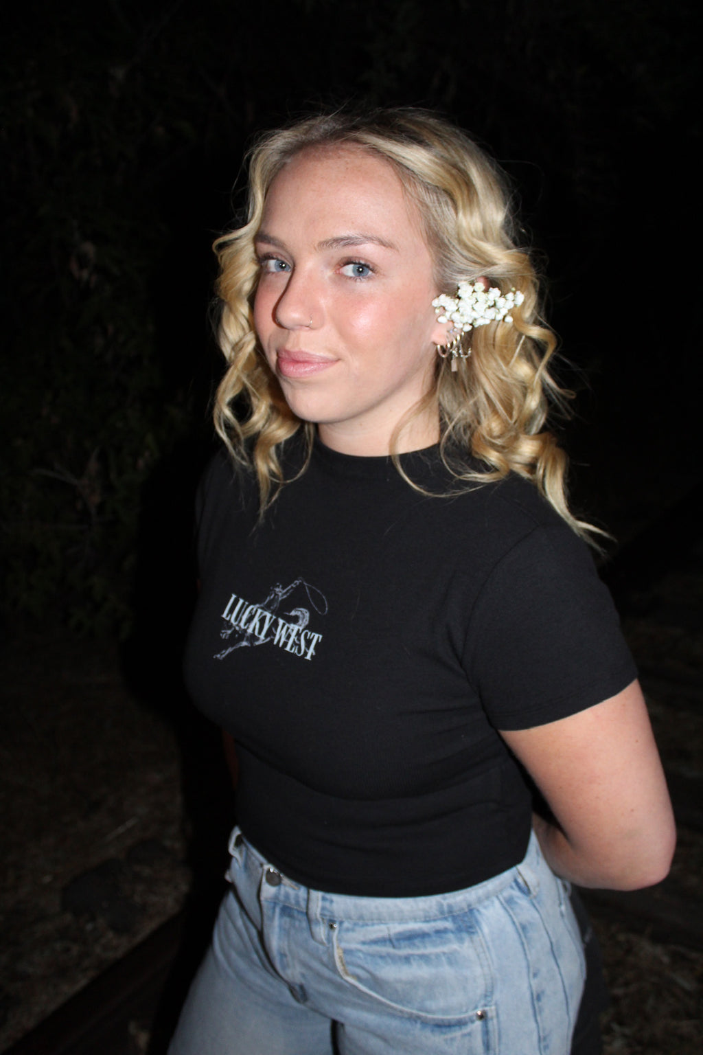 Lucky West Crop Tee